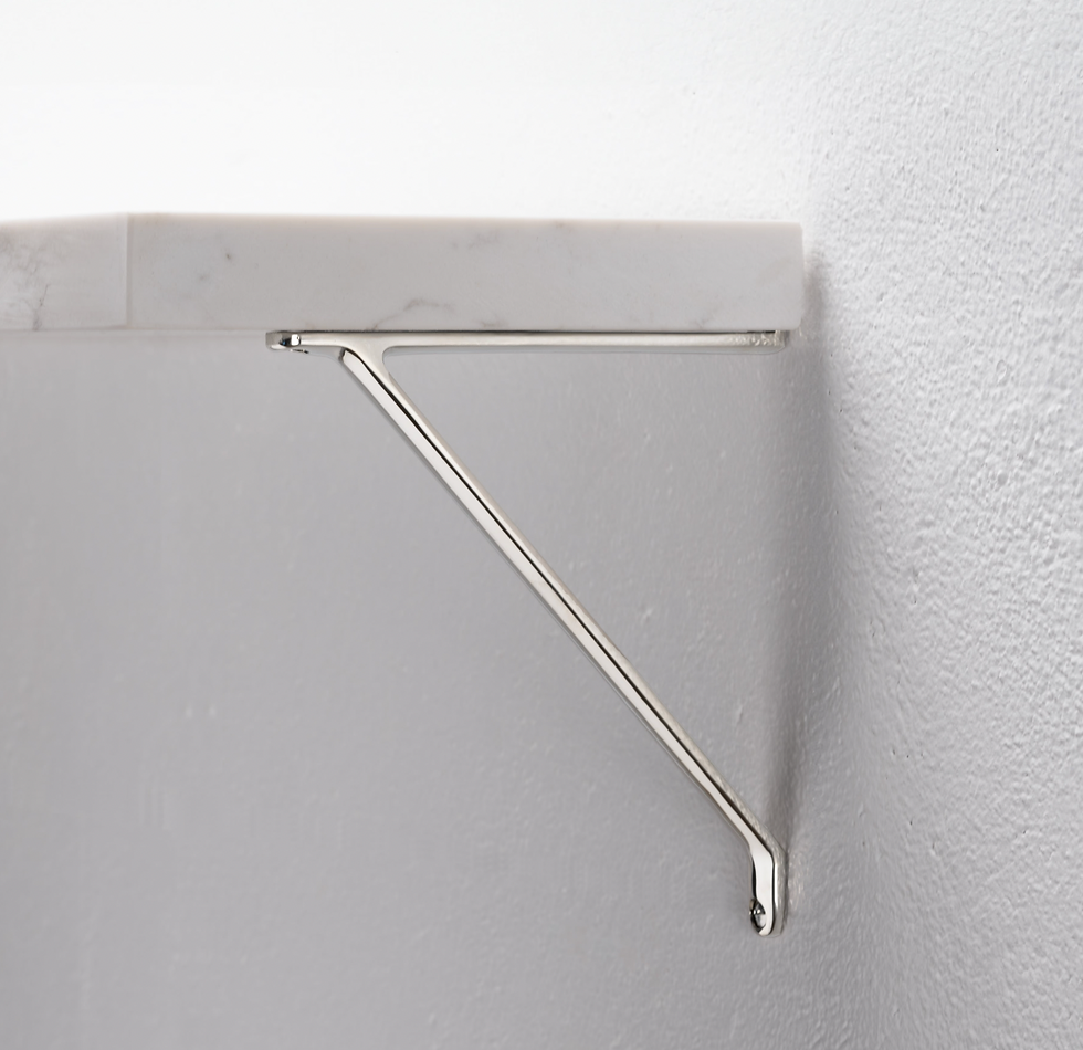 Corston, Brixton Shelf Bracket, Polished Nickel, £34.20