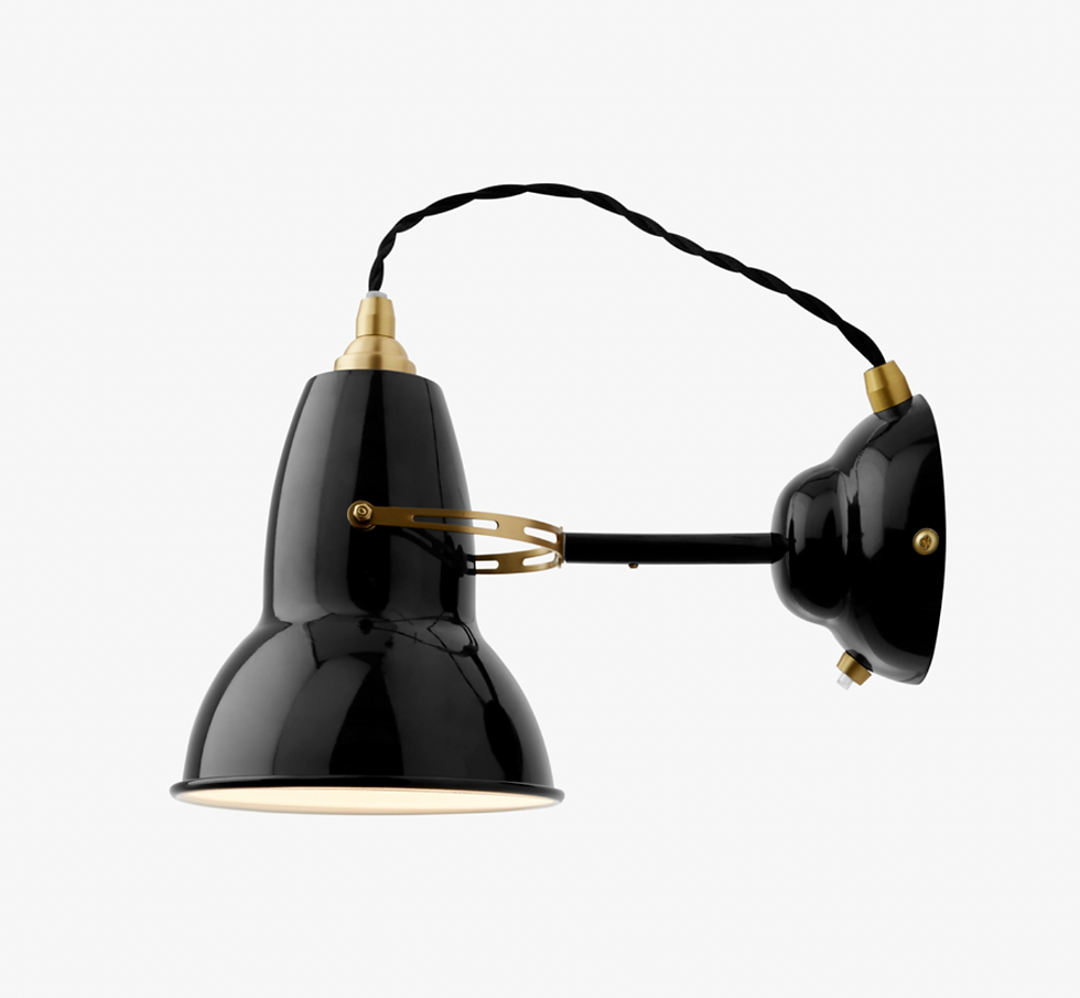 Anglepoise, Original 1227 Brass Wall Light Jet Black, Jet Black, £135