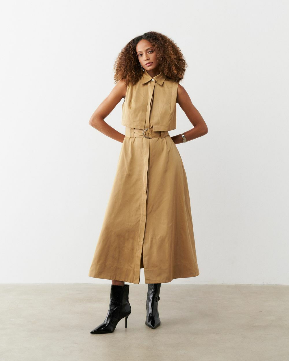 Vestido Midi Trench