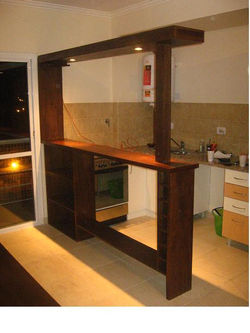 Desayunador divisor cocina