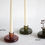 Thumbnail: Candlestick Holder + 12" Ivory Candle, Handcrafted Glassware