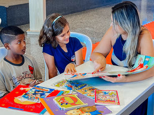 Students in Elementary hosted students from the Escola Classe Vila do Boa and Creche Monte Moriá