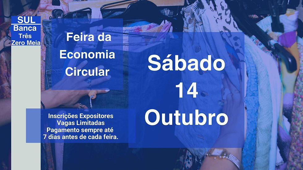 3a. Feira da Economia Circular Banca TrêsZeroMeia