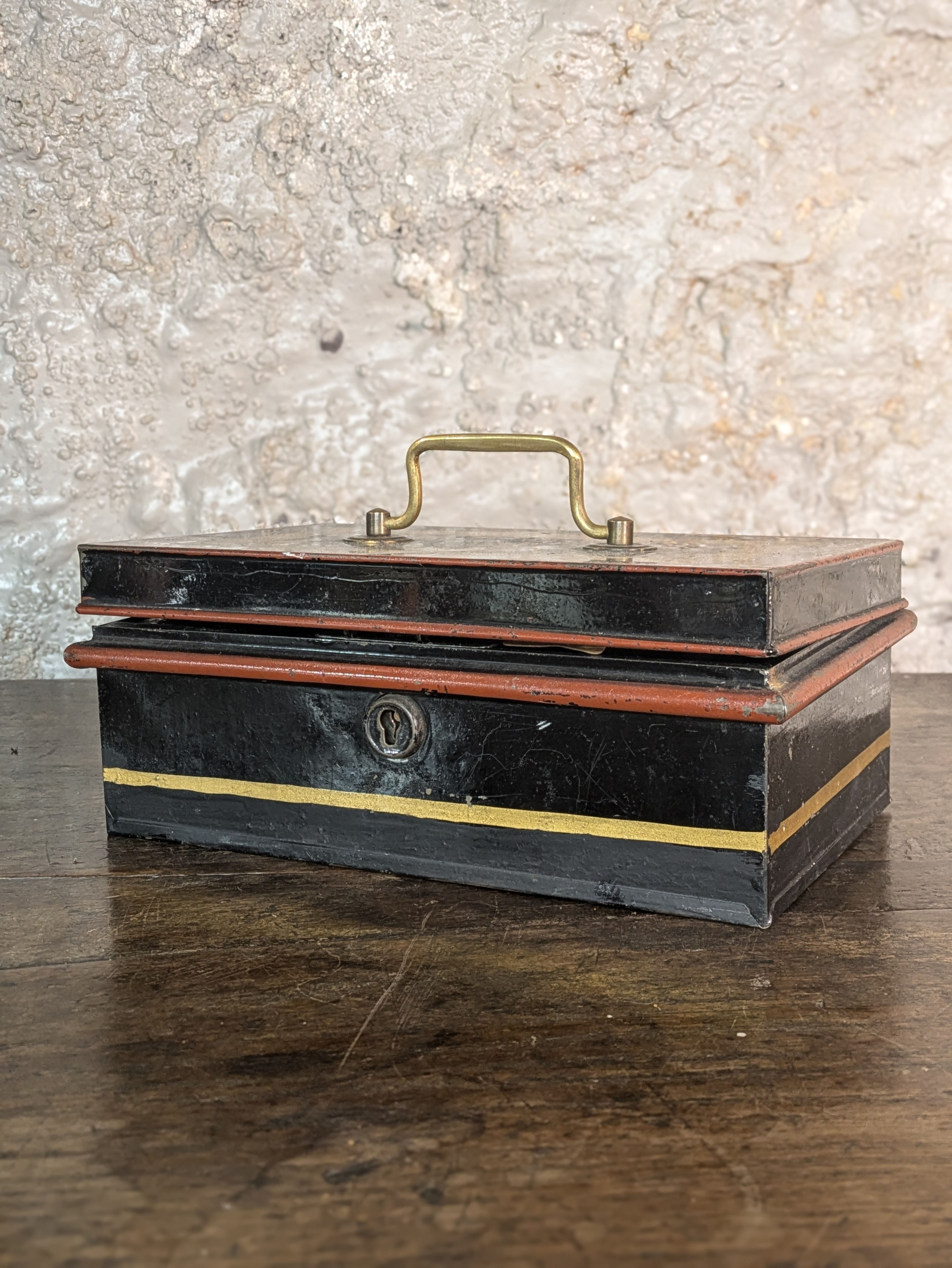 Hand Painted Tin Money Box