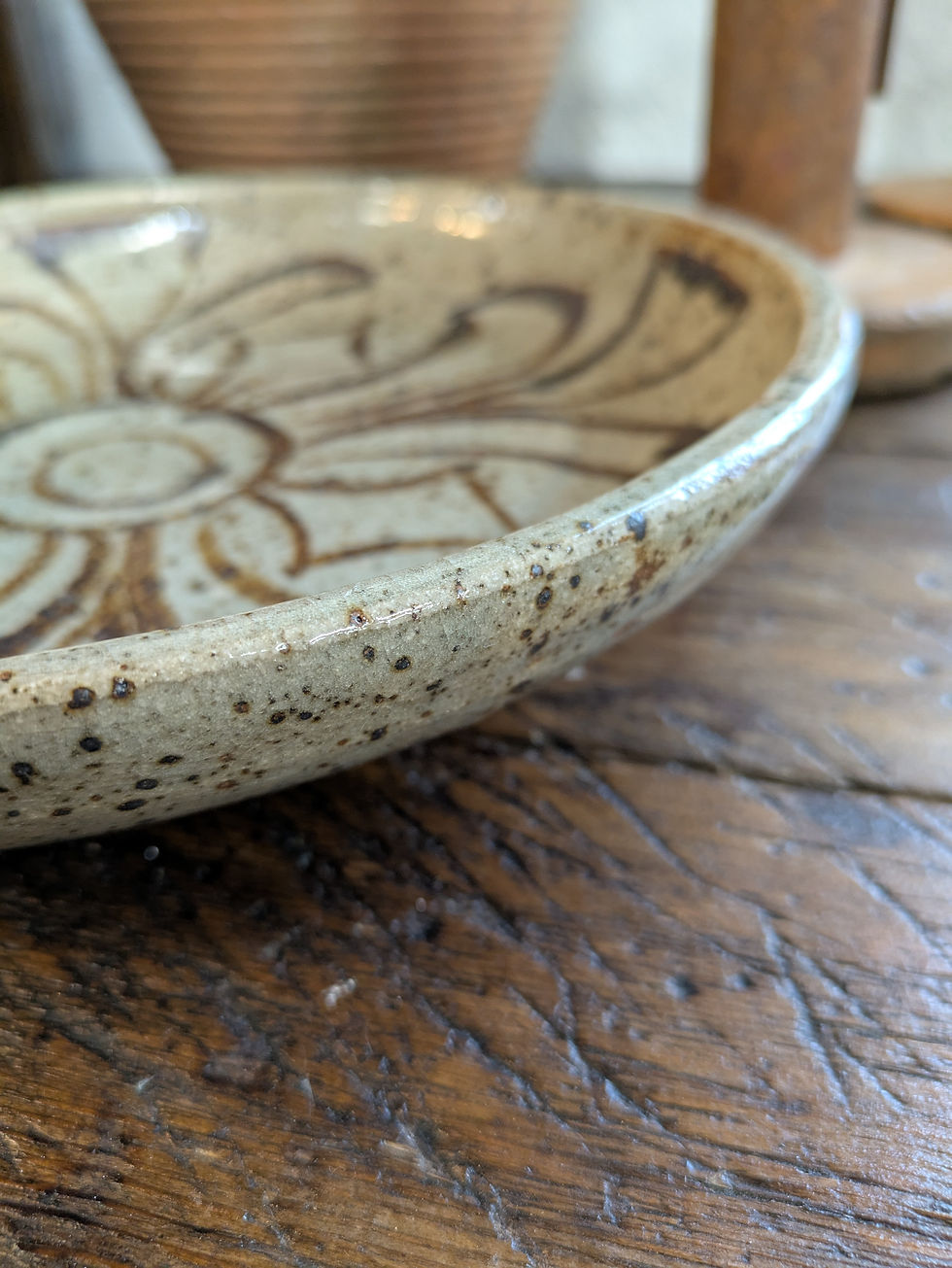 Thumbnail: Studio Pottery Shallow Bowl