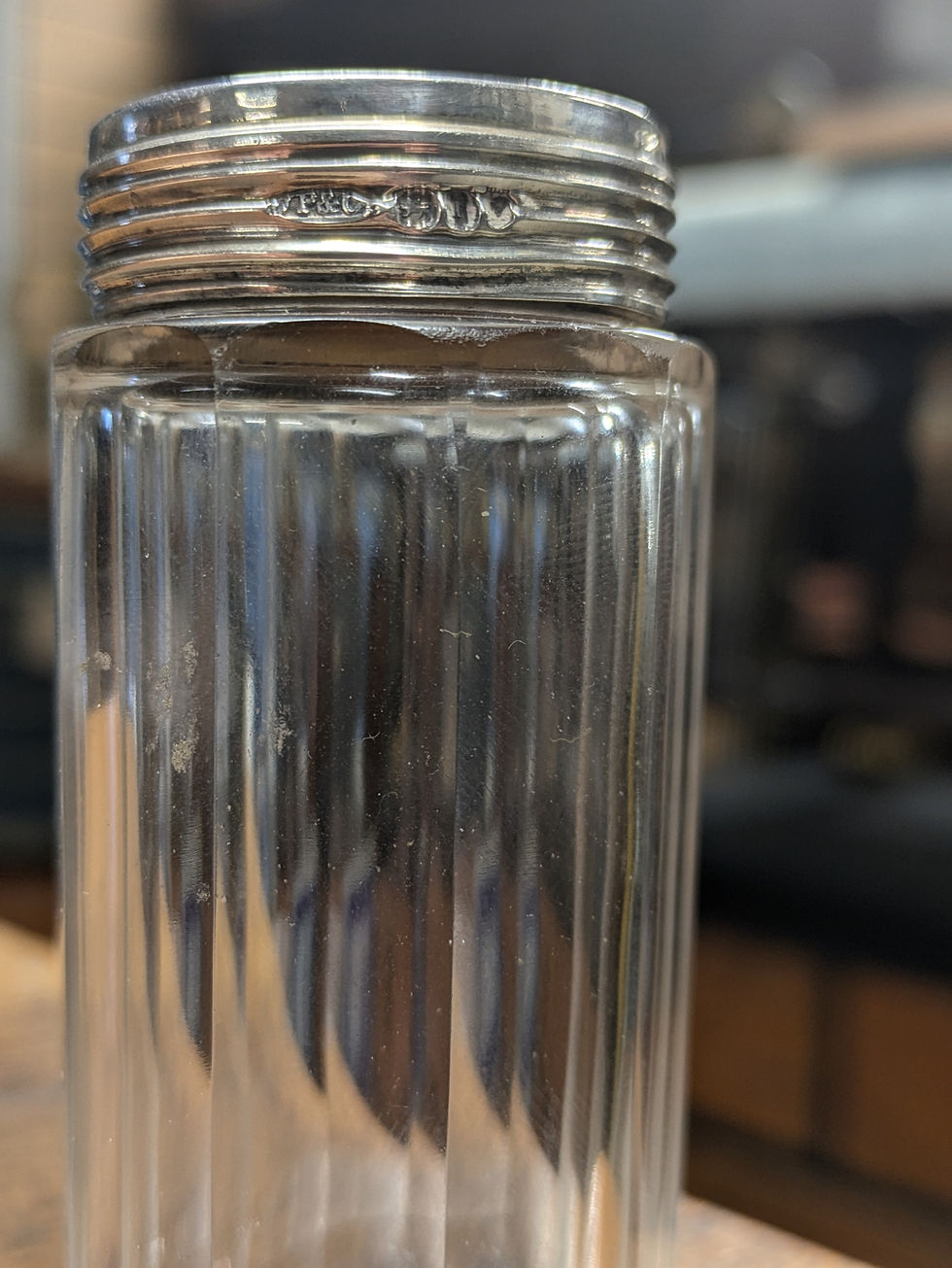 Thumbnail: Silver Topped Dressing Table Pot