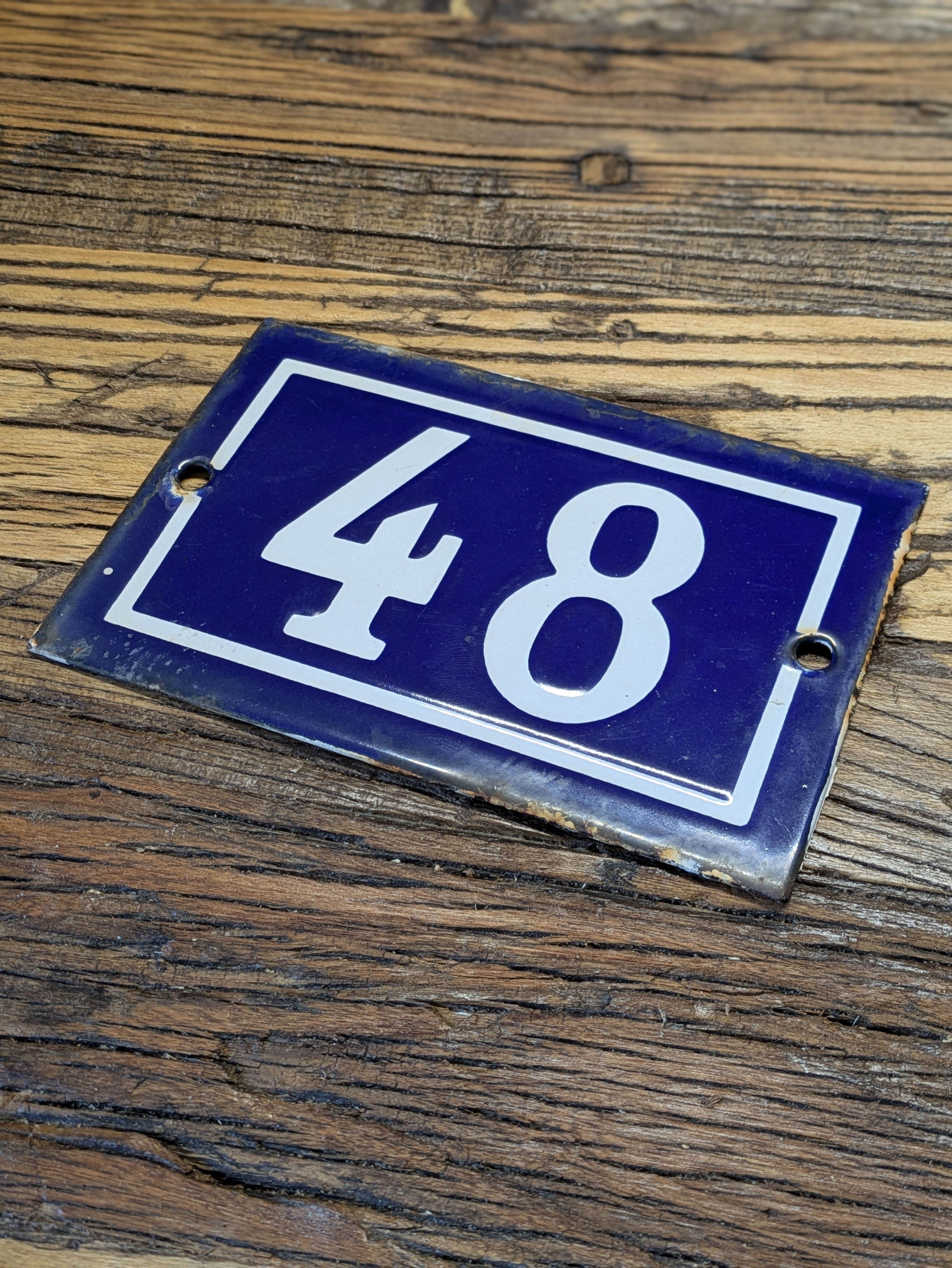 Original French Enamel "48"