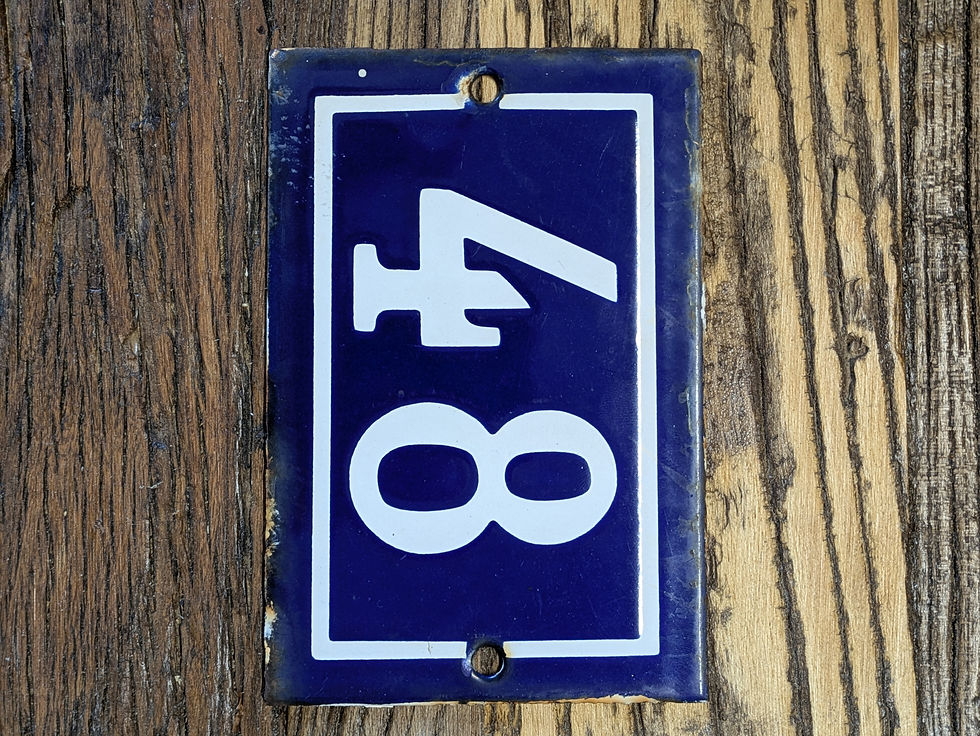 Thumbnail: Original French Enamel "48"