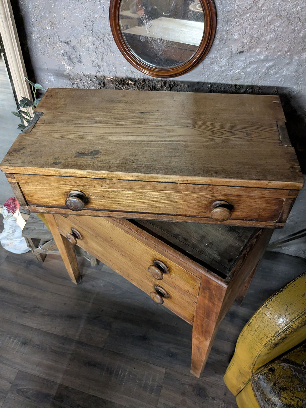 Thumbnail: Antique printers press drawers. 