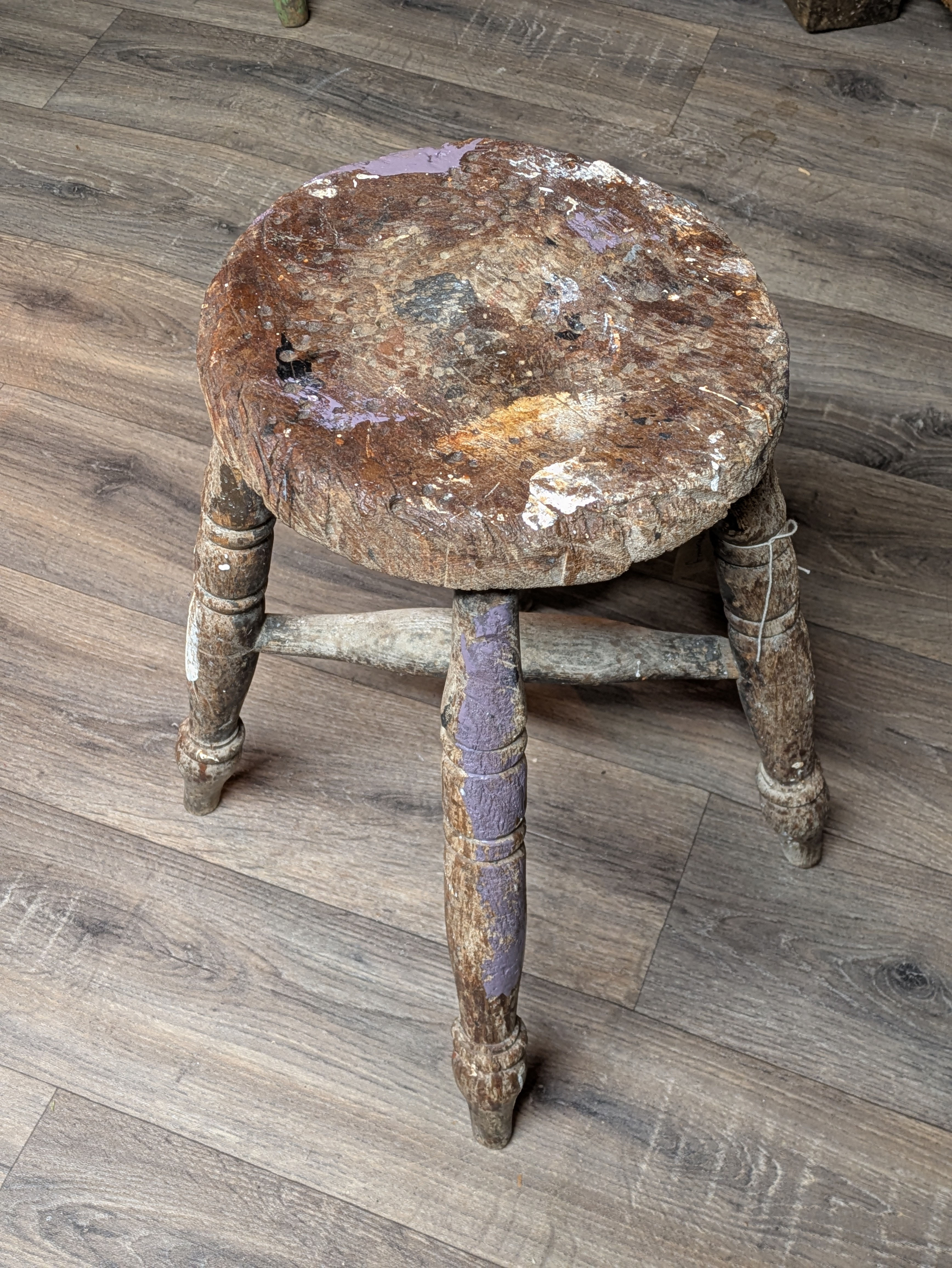 Vintage Workshop Stool