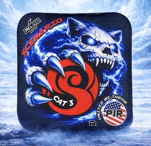 2026 SKULL CAT (CAT 3, CAT 5, SABOTAGE) - NAVY Mongoose | Cornhole