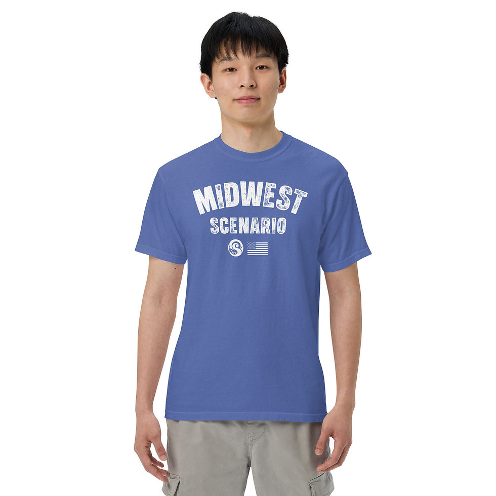 Thumbnail: Unisex garment-dyed heavyweight t-shirt