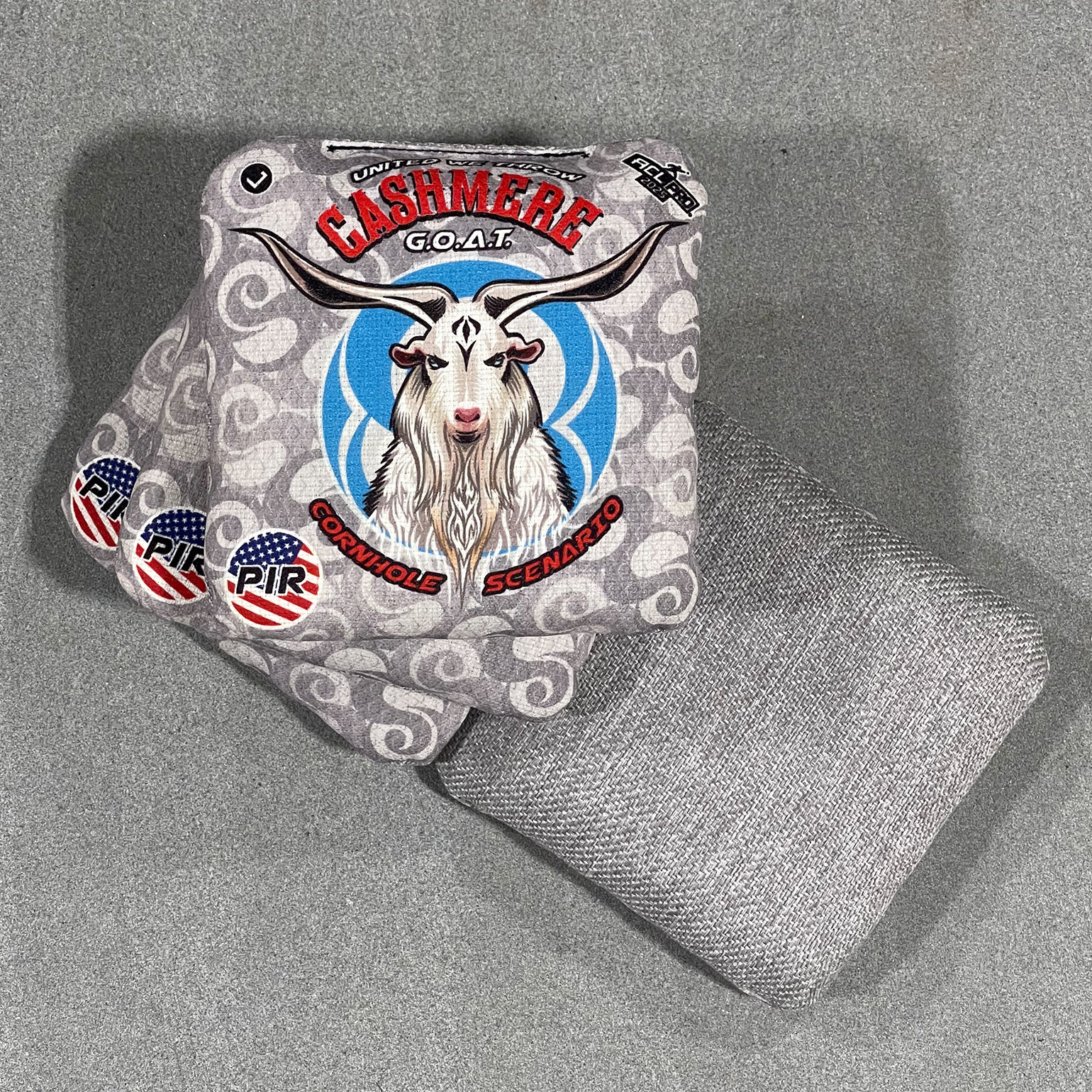 2026 CASHMERE GOAT (L) - Grey CS CAMO Red & Blue