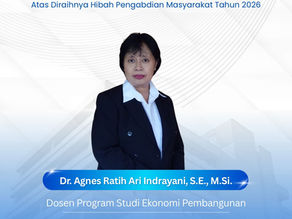 Dosen Program Studi Ekonomi Pembangunan Raih Hibah Pengabdian kepada Masyarakat Tahun 2026