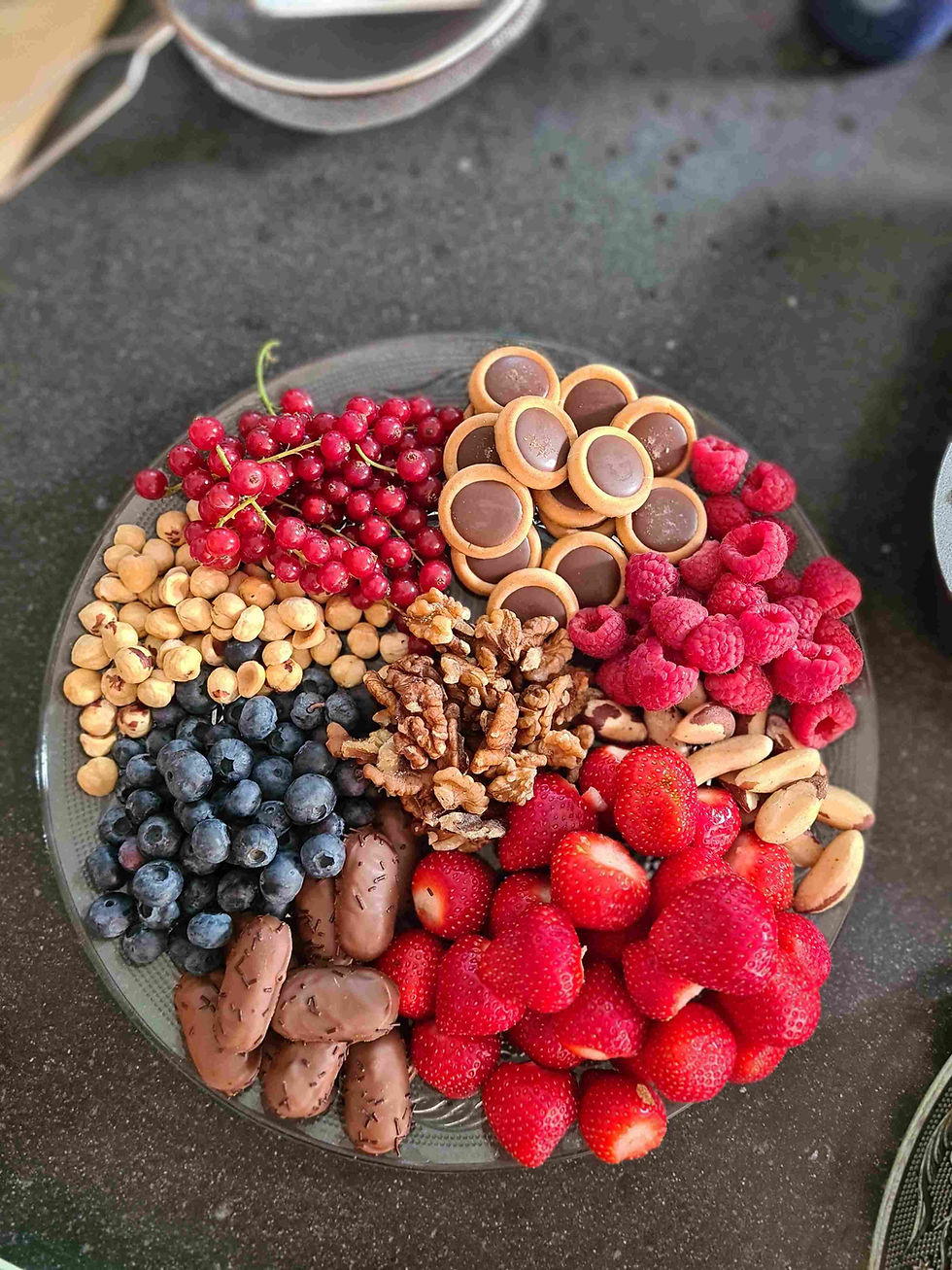 Gezonde verjaardagstaart