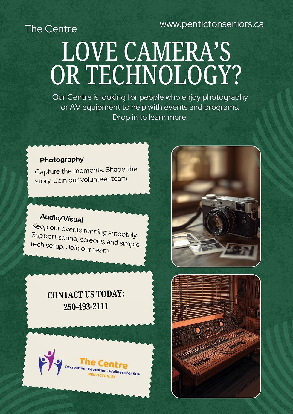 AV Tech and/or a Photographer