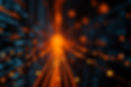Black and a bit of orange technological background for 10gbps fiber optic advertisement._e