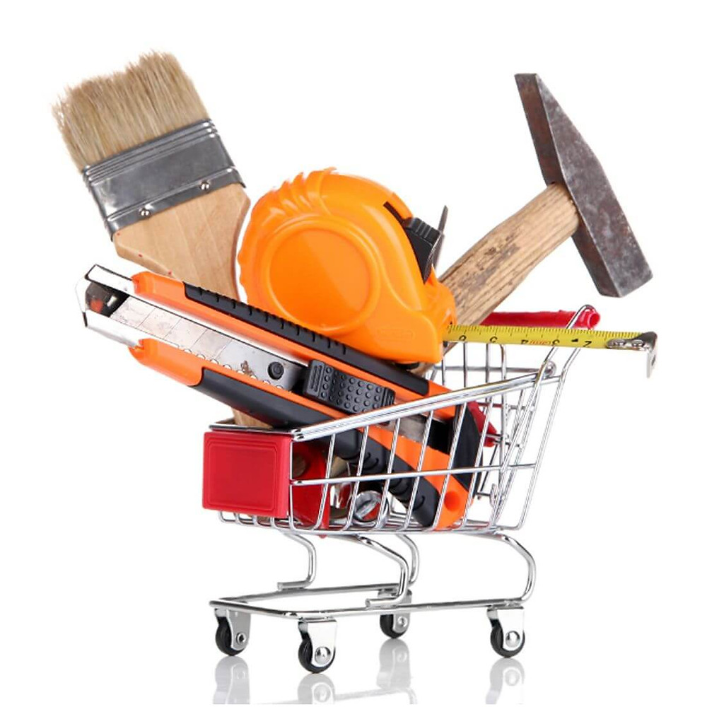 Compra de materiais para utilizar na obra