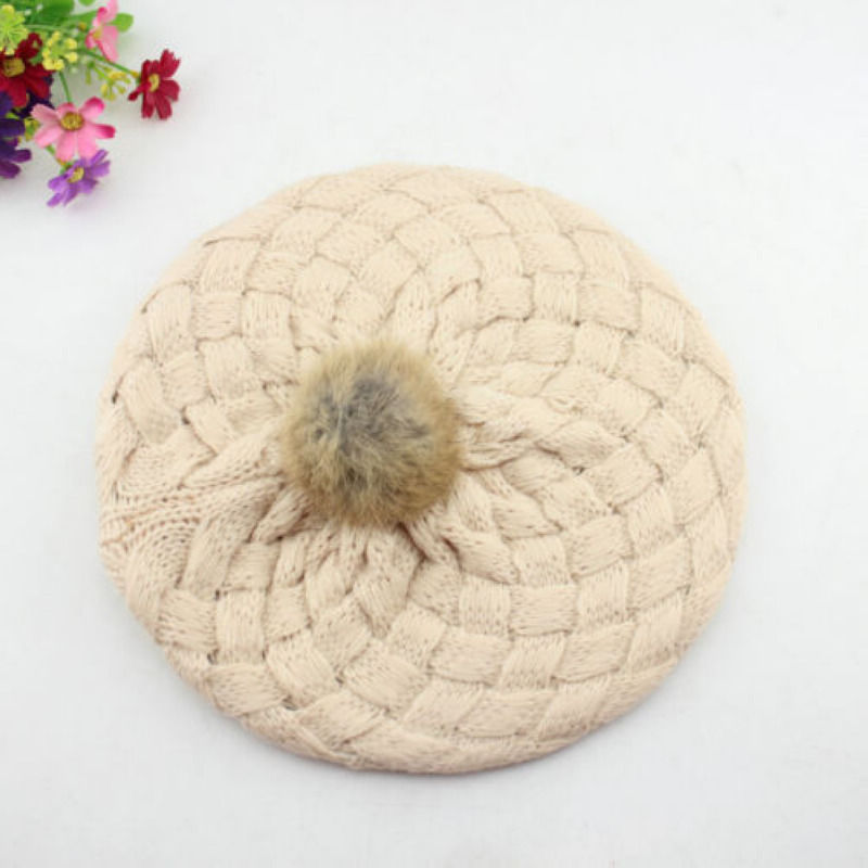 Thumbnail: Hand Crocheted Beanie Beret Cap