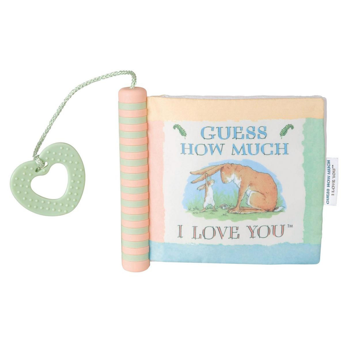 Soft Baby Book - "Guess How Much I Love You" - with teething ring