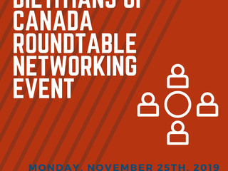 Dietitians of Canada Roundtable Networking Event