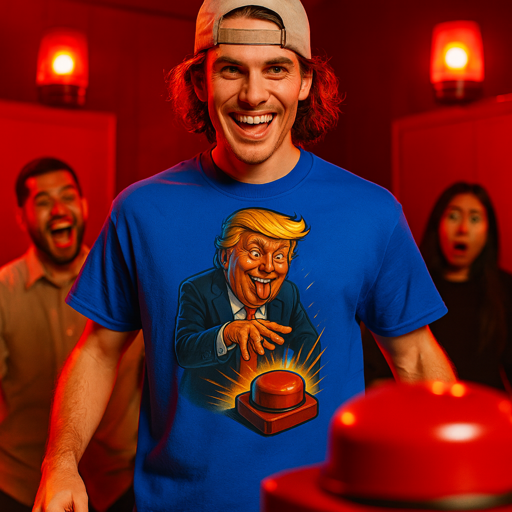 Donald Trump Red Button Meme T-Shirt