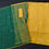 Thumbnail: Yellow color and Green Color Combination Jamdani Saree With Blouse Piece