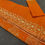 Thumbnail: Burnt Orange Color Cotton Jamdani Saree