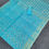 Thumbnail: Sky color Half Silk Jamdani Saree With Blouse Piece