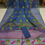 Thumbnail: Dark Grey Blue Color Cotton Jamdani Saree