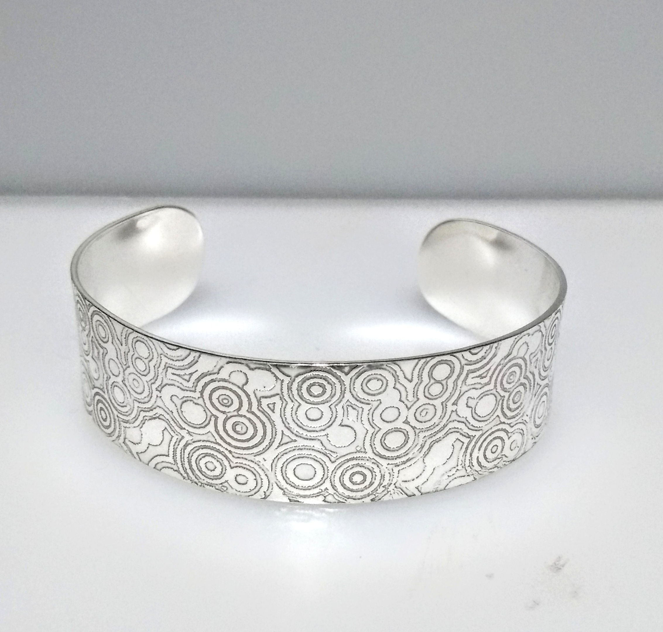 "Circles" Silver Cuff Bracelet