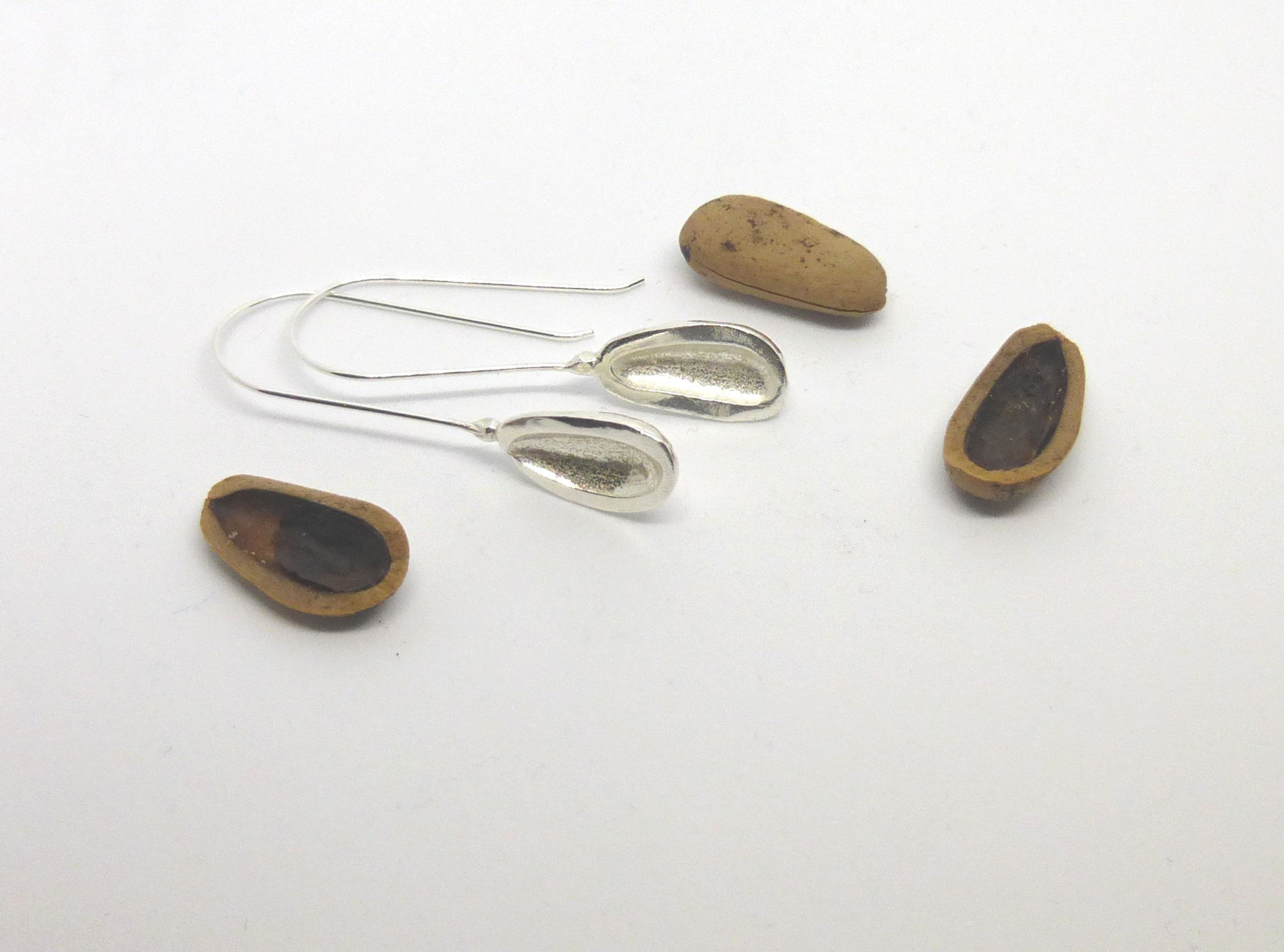 Pine Nut Drop Earrings