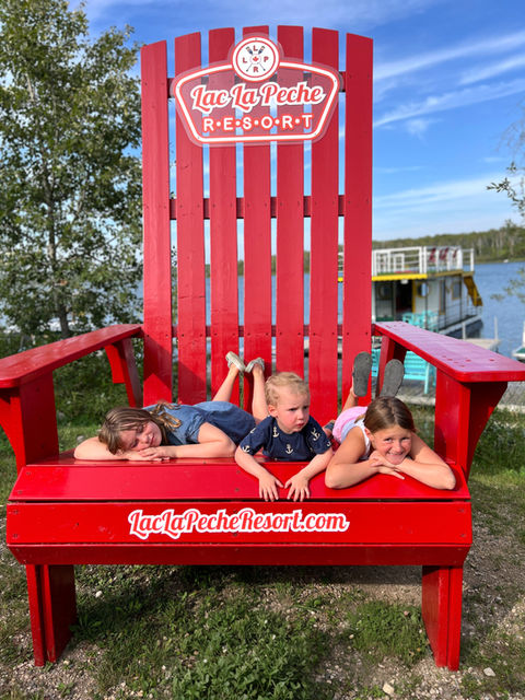 Kids on The Big Red Chair
