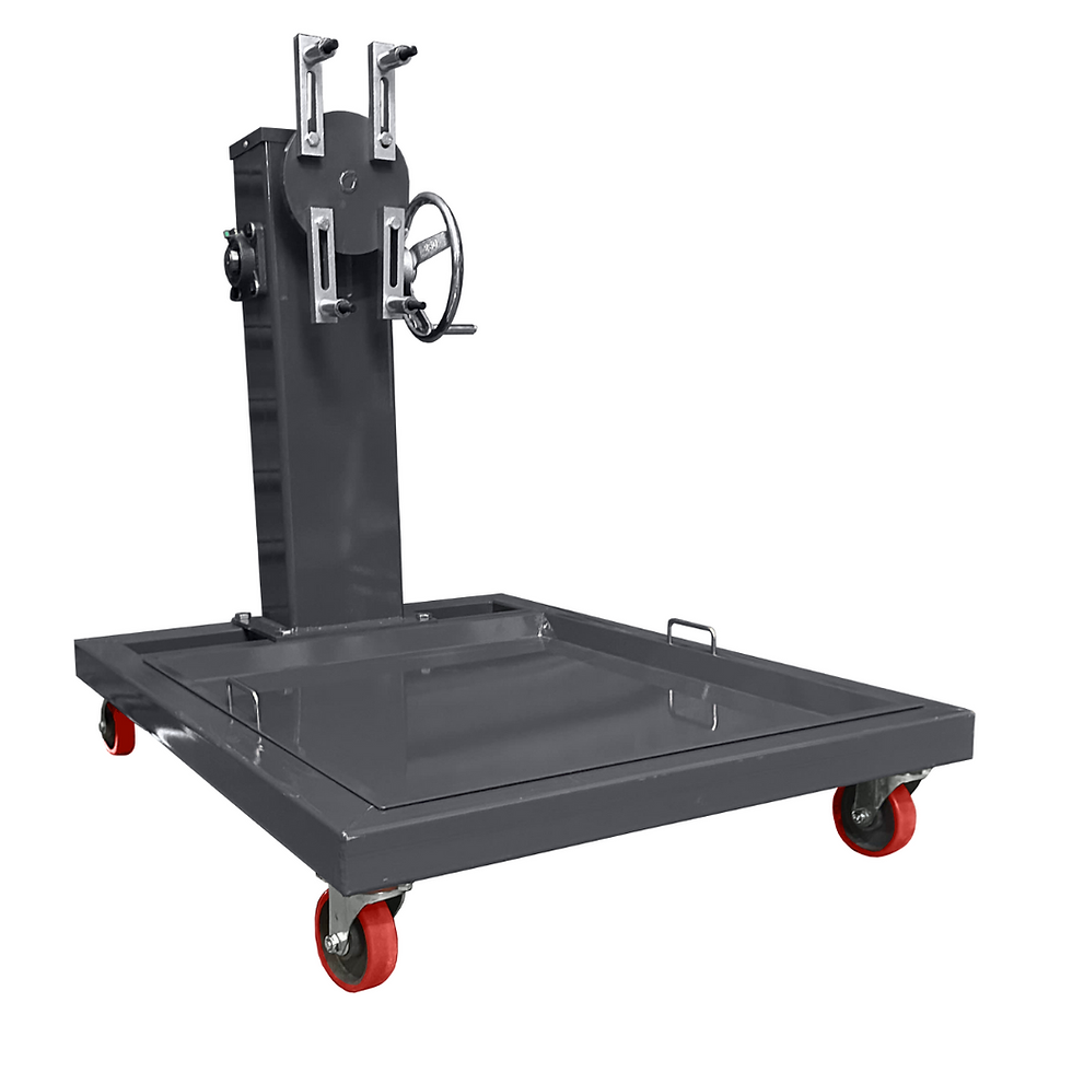 Heavy Duty 800KG Engine Stand with Drip Tray & Crank Left View