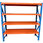 Thumbnail: Heavy Duty Longspan Storage Shelving Front View Blue & Orange