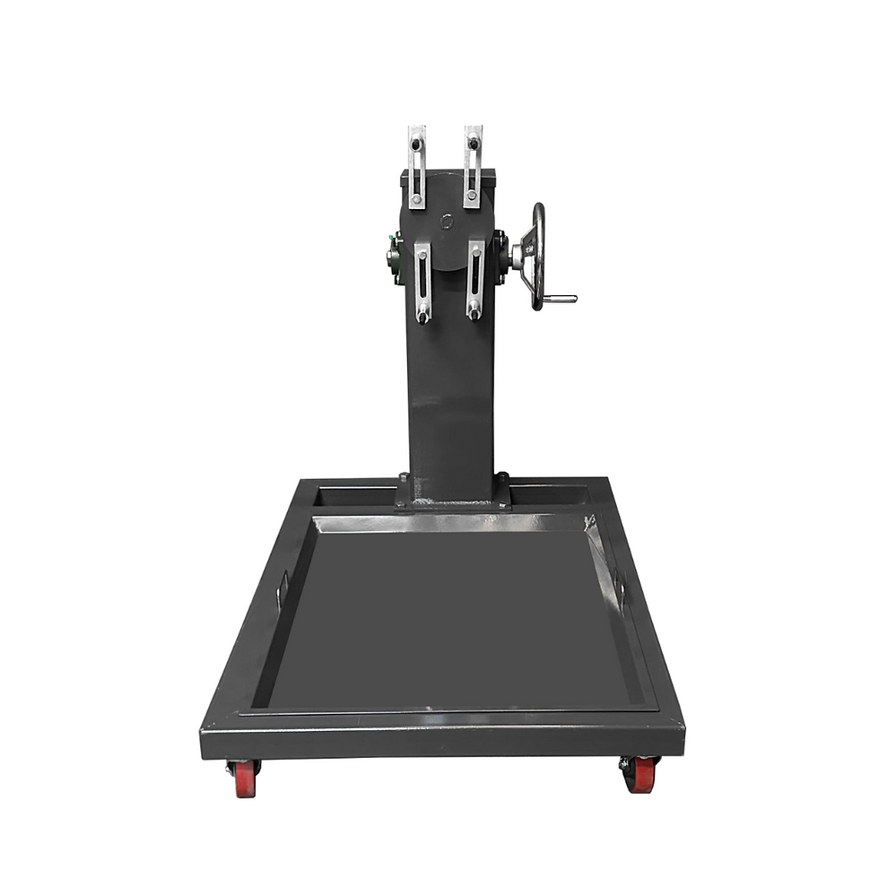 Thumbnail: Heavy Duty 800KG Engine Stand with Drip Tray & Crank Front View