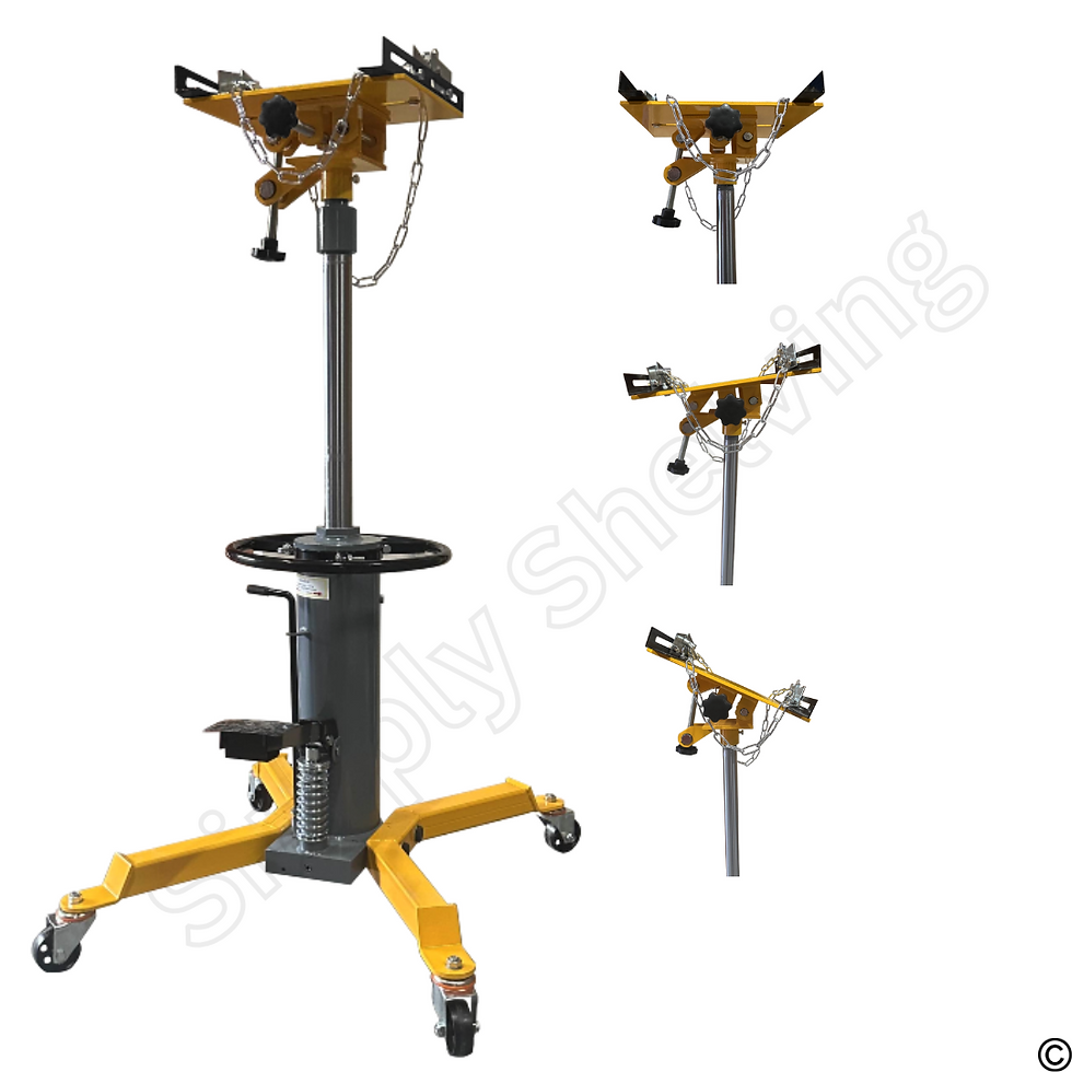 Thumbnail: 1T Hydraulic Transmission Jack 2 Stage Heavy Duty Gearbox Lift