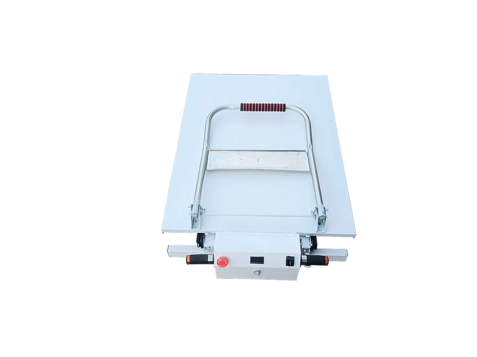 Thumbnail: Electric Self Loading Trolley 300KG Folded Handle