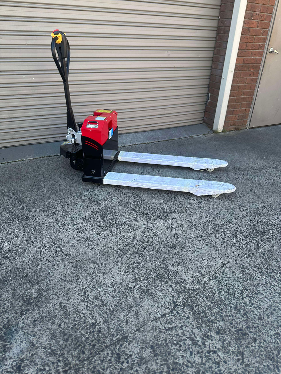 Thumbnail: Semi Electric Pallet Hand Trolley Jack 3T Side