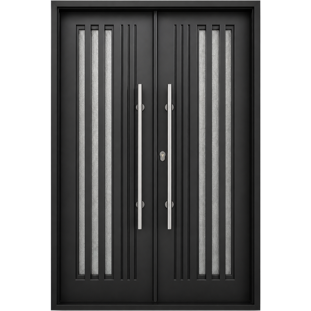 72"x108" Modern Iron Door - Double