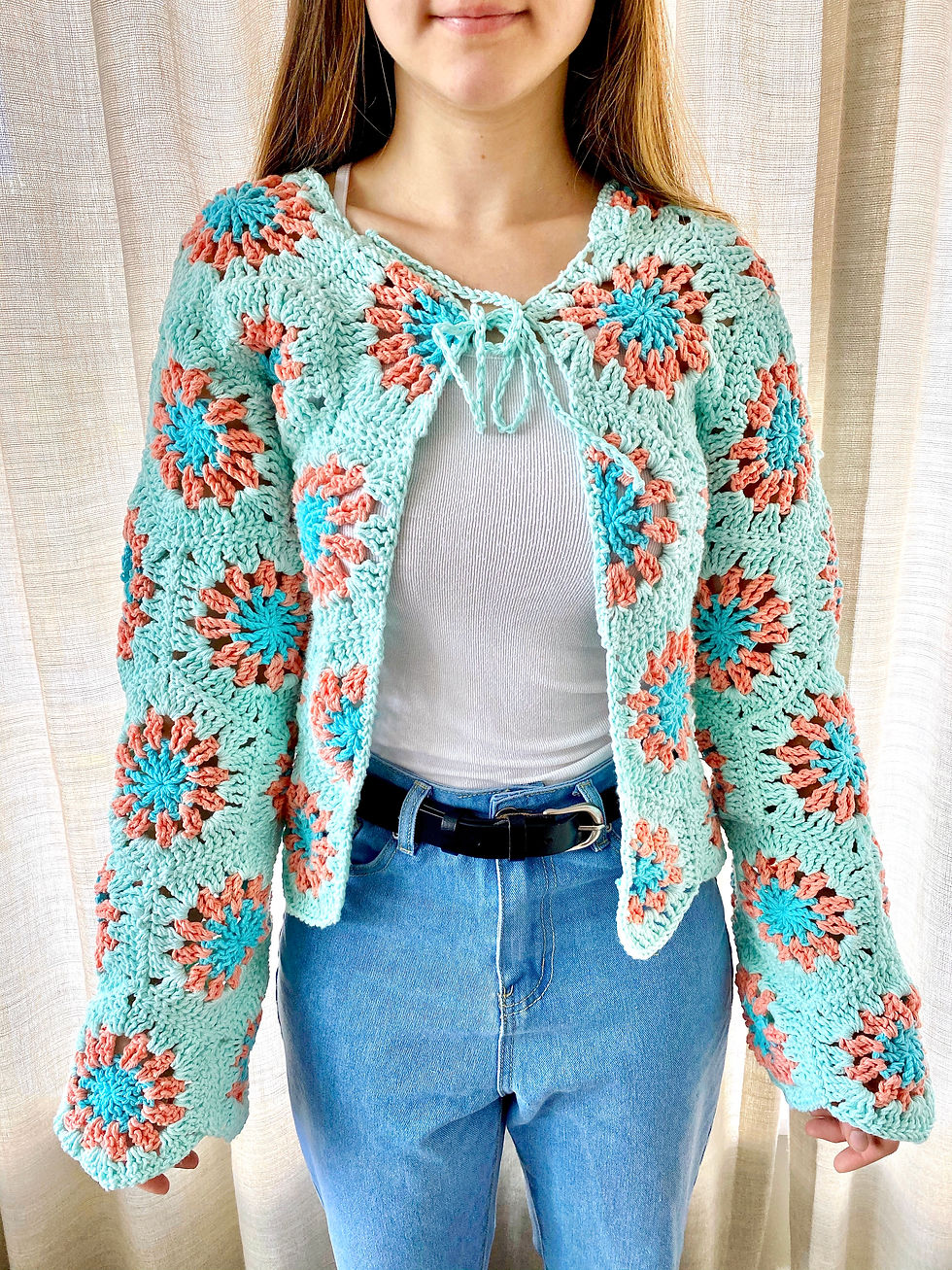 Thumbnail: Seaside Cardigan Crochet Pattern