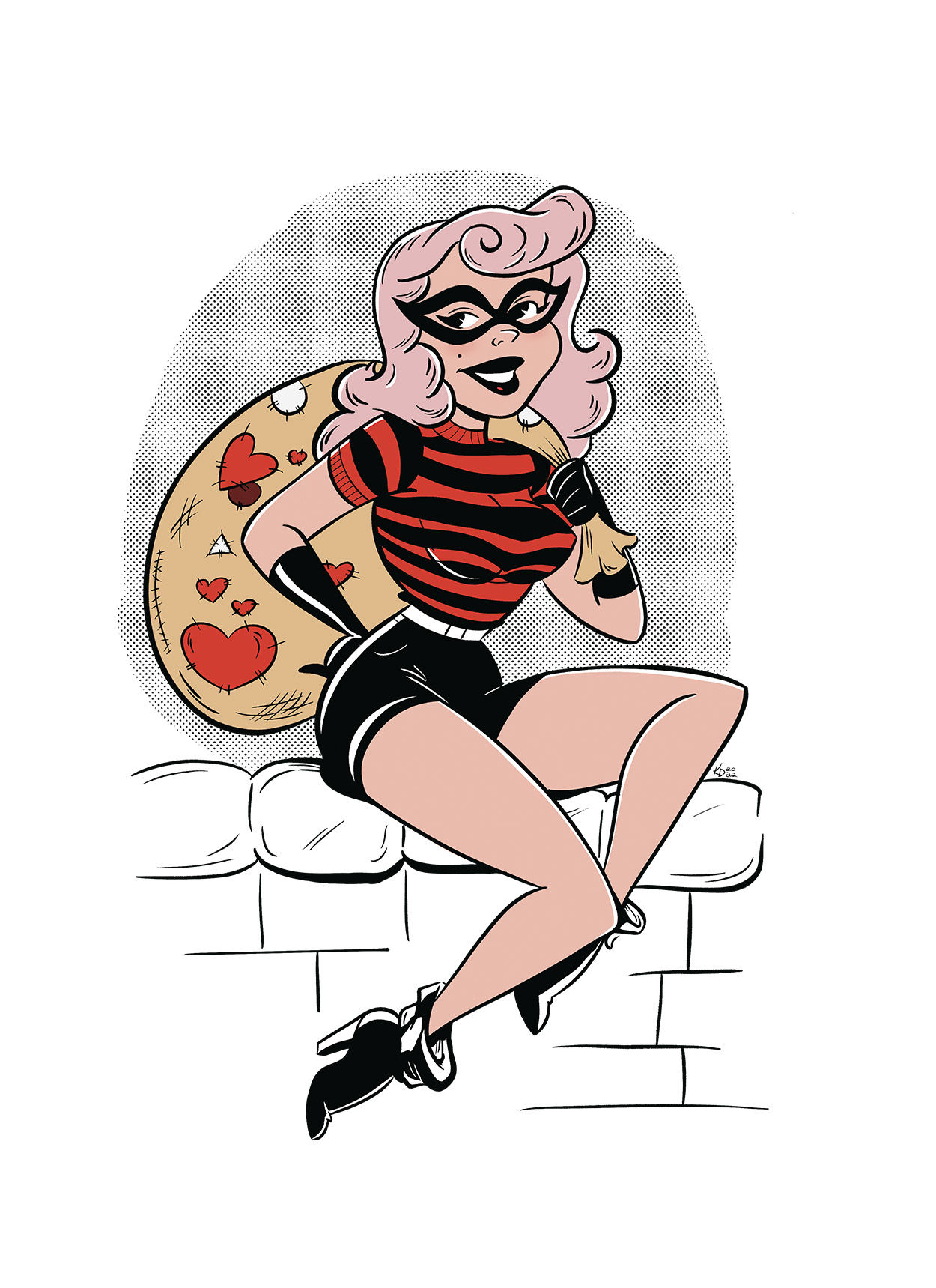 Love Bandit Art Print 8x10