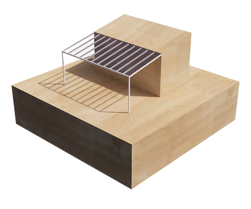 Diagram of a pitched pergola