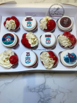 Liverpool FC Themed Cupcakes