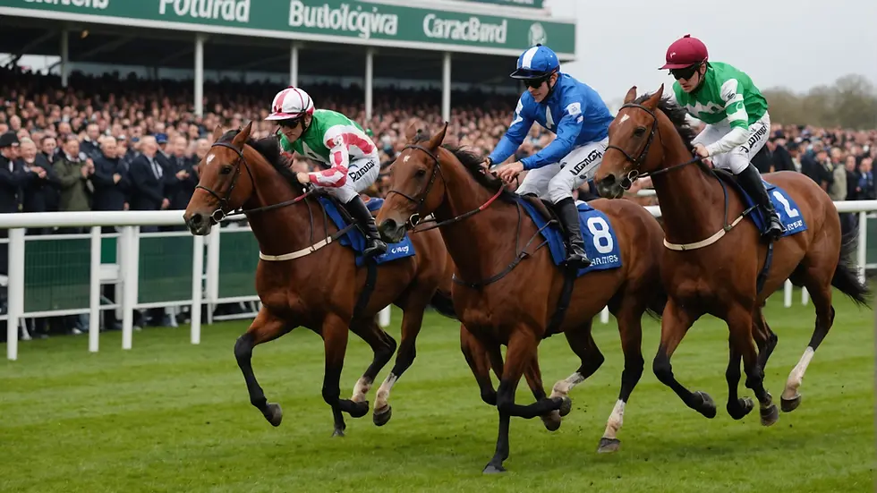 Arriving in style at the Grand National