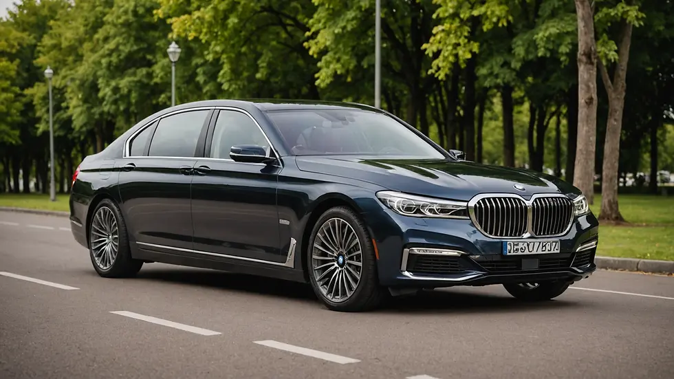 Luxury BMW 7 Series ready for the journey
