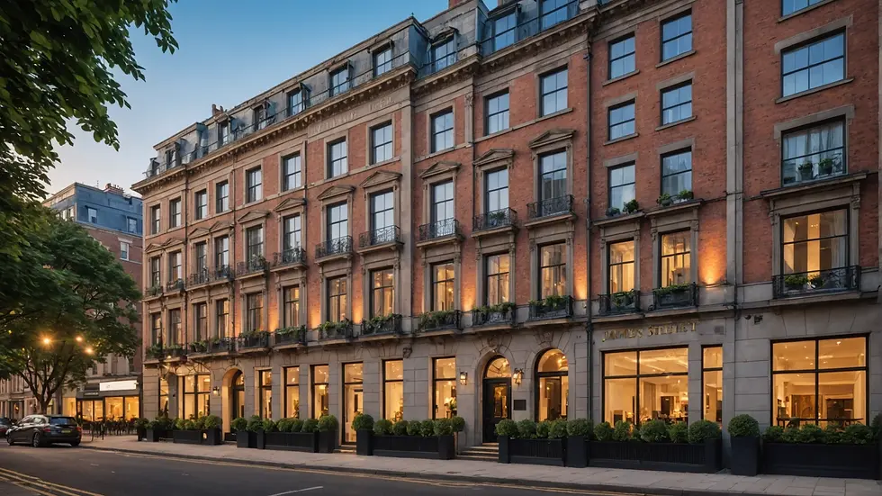 Luxurious exterior of 30 James Street