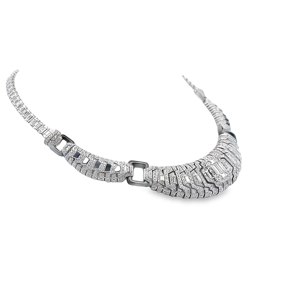 Diamond Necklace Mosaica and Black Onix