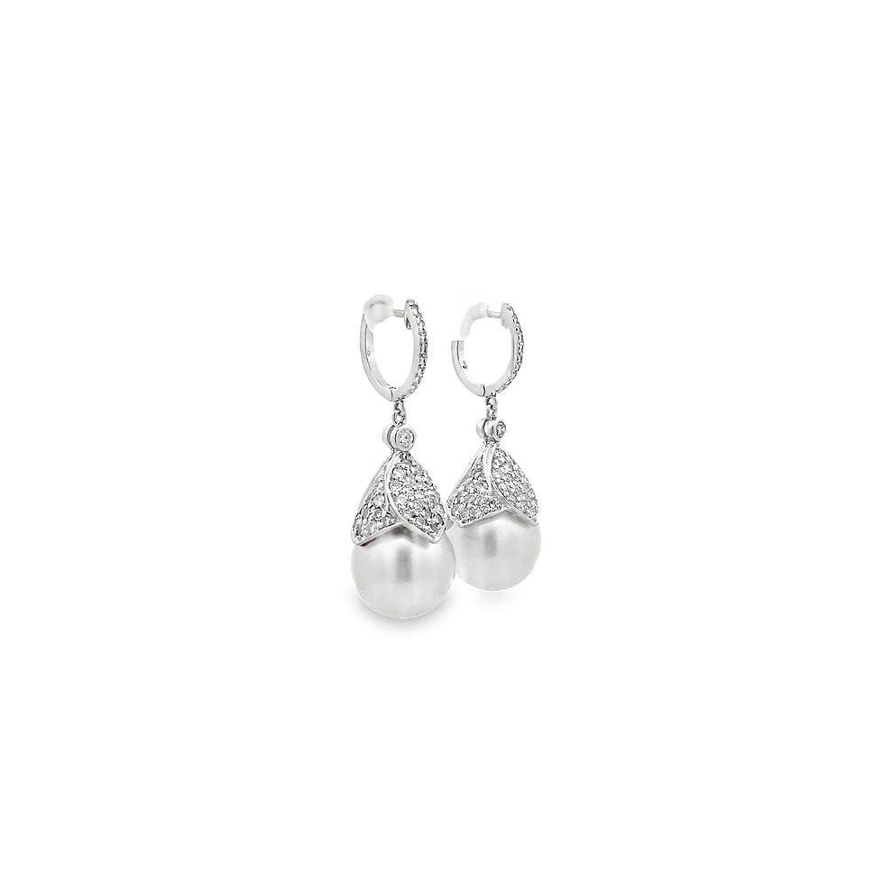 Dangle South Sea Pearl Earrings