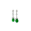 Thumbnail: Cabochon Emerald Earrings and Diamonds